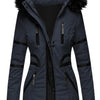 Hooded Long Quilted Parka Coat