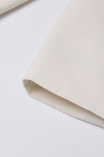 Chic Off-Shoulder Blazer: Elegant Tatting, Faux Pockets, Personality Style for Women