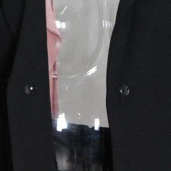 Non-stretch Colorblock Backless Blazer