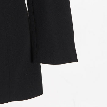 Non-stretch Colorblock Backless Blazer