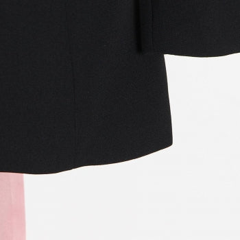 Non-stretch Colorblock Backless Blazer