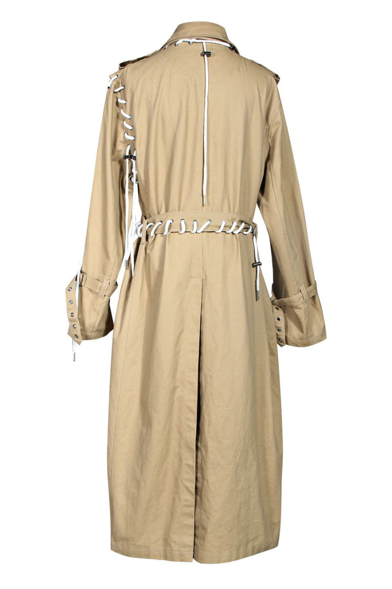 Lace-Up Tracks Trench Coat (sizes run small)