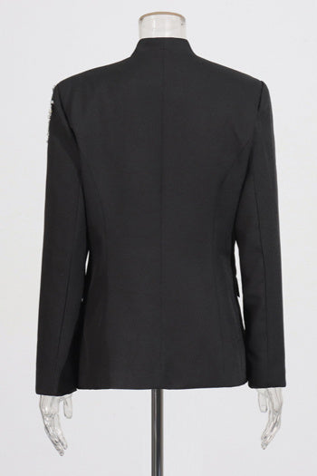 Elegant Sequin Blazer