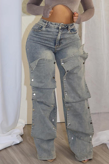 Women's S-3XL High-Waist Straight Leg Jeans | Stylish Slight Stretch Denim