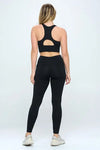 Activewear Set with Cut-Out Detail - Yoga Leggings Sets