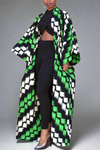 Lavish Dreams Geometric Pattern Kimono