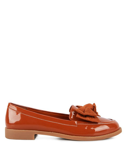 BOWBERRY BOW-TIE PATENT LOAFERS