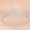 Beautiful Bride Rhinestone Headband Crown - Clear
