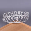 Birthday Girl Rhinestone Crown Headband - White - Headbands