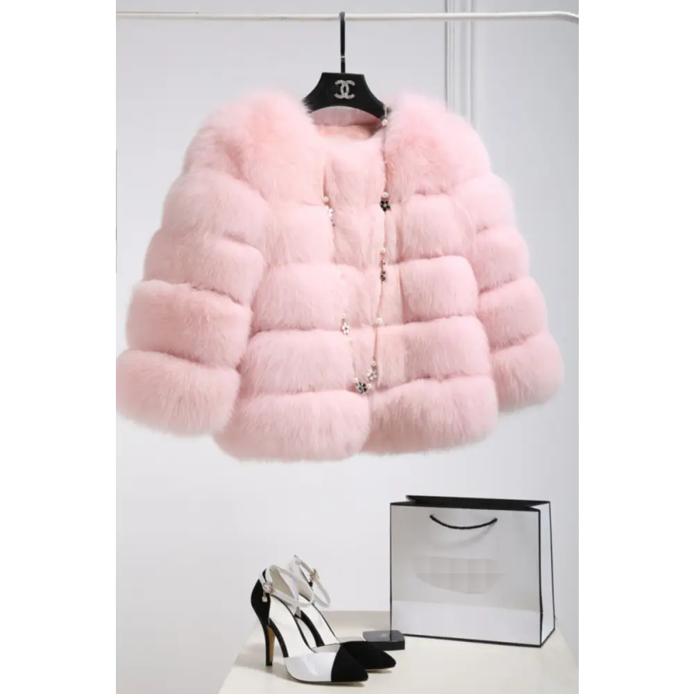 Boujee Faux Fur Puff Jacket (S - 3XL) - S / Pink - Puffer