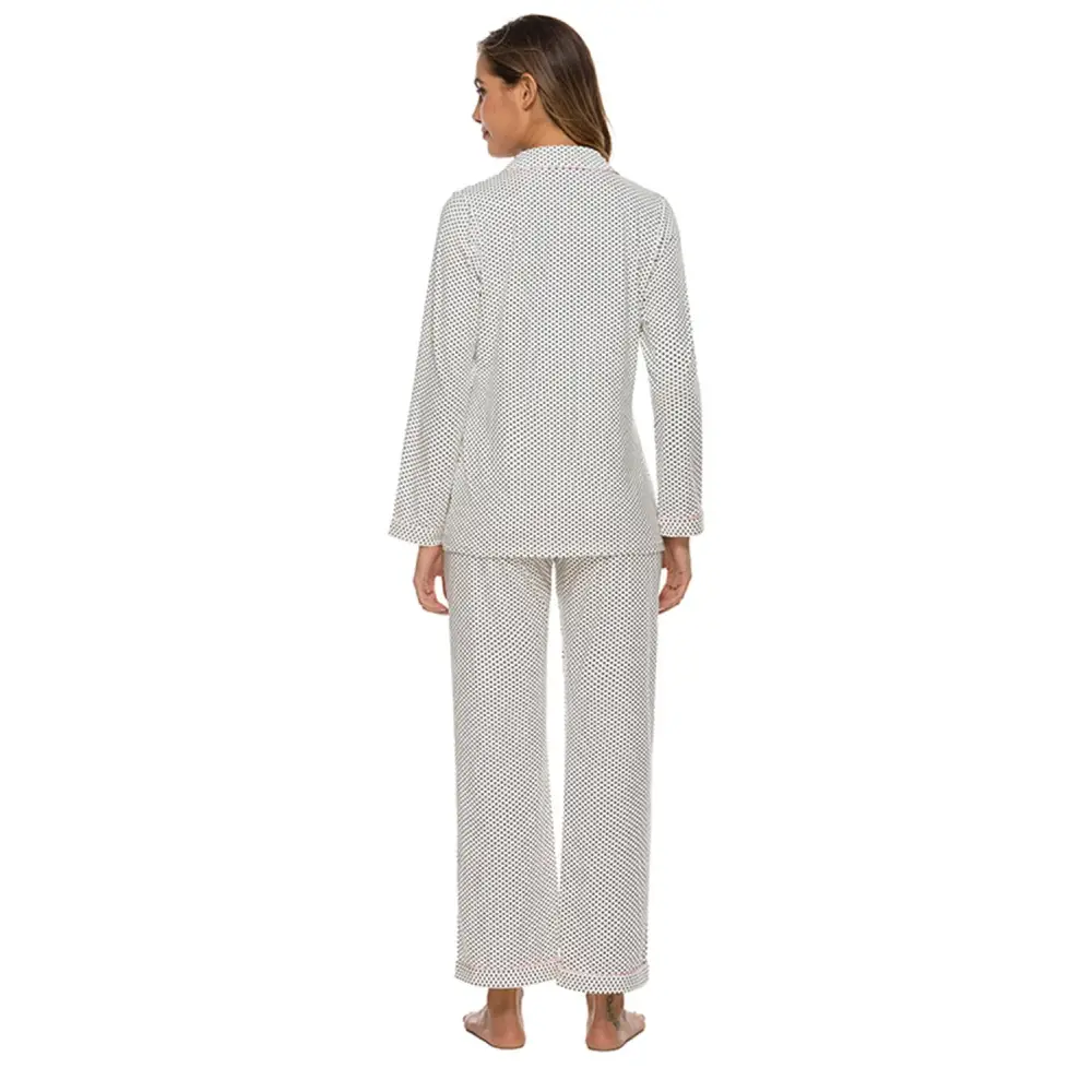Collared Neck Loungewear Set with Pocket(S - 2XL) - Pajama