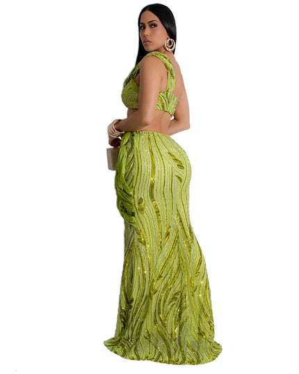 Starlight Siren Sequin Skirt Set