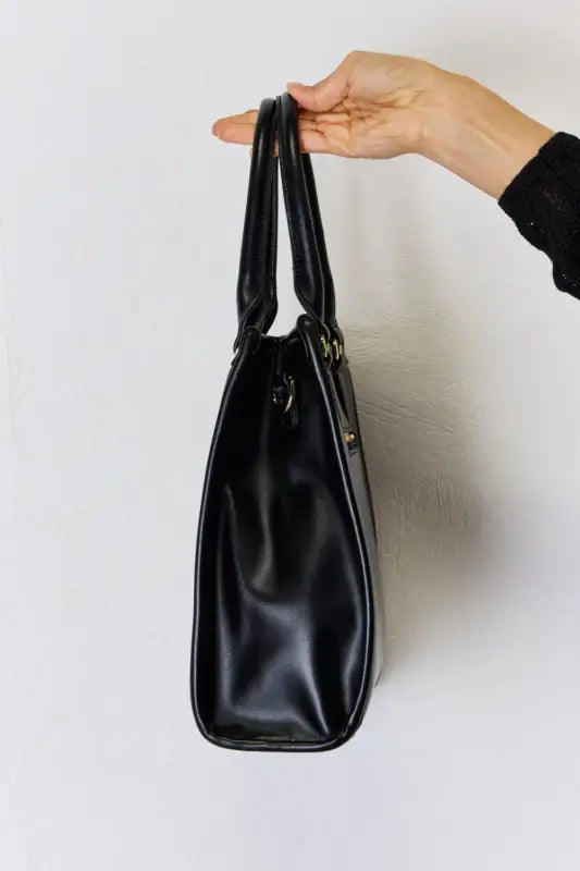 David Jones Argyle Pattern PU Leather Handbag - Handbags