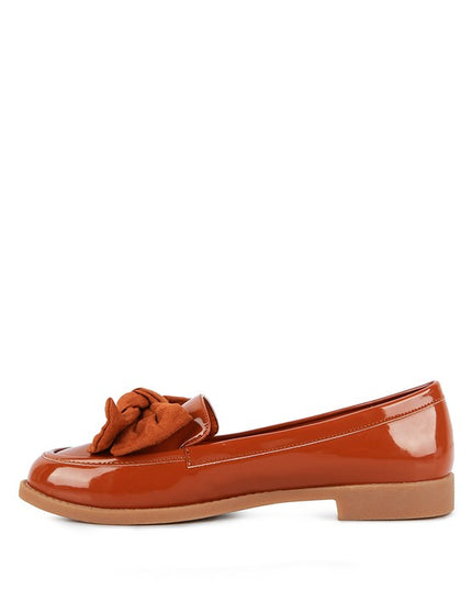 BOWBERRY BOW-TIE PATENT LOAFERS