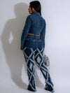 Distressed Diamond In The Rough High Waist Jeans (S-2XL)