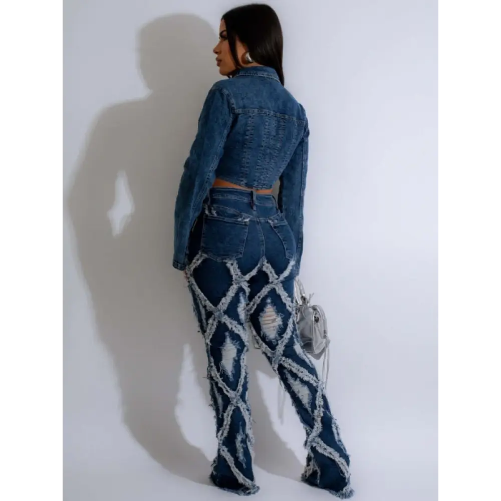 Distressed Diamond In The Rough High Waist Jeans (S - 2XL)