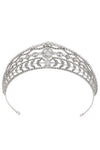 Eye Of Rhinestone Headband Crown - Silver - Headbands