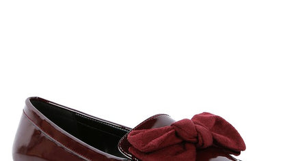 BOWBERRY BOW-TIE PATENT LOAFERS