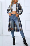 Flannel Single-Breasted Shirt With Belt - XS / Multi-Color