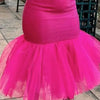 Flirty Flared High Waist Zip-Up Pink Midi Skirt-S- Blazing beauty ave