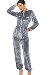 Flowy Velvety Smooth Pocketed Jumpsuit - Jumpsuits