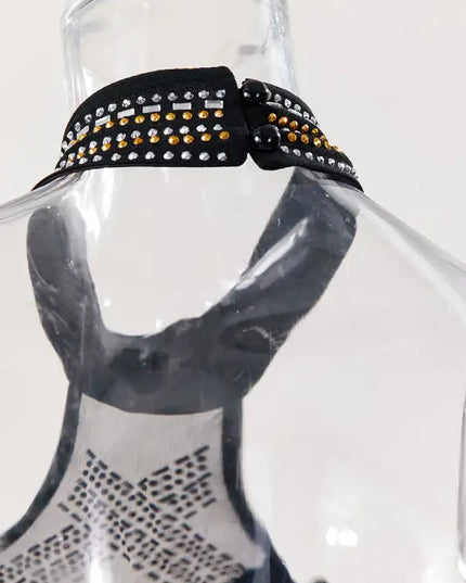 Hollywood Rhinestone Beaded Floor Length Dress (S-2XL)