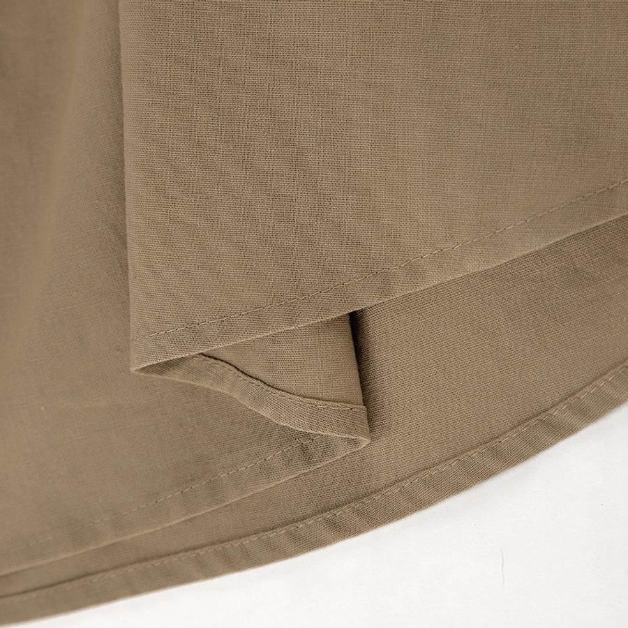 Khaki Tailored Vest & Mini Skirt Set