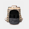 Leopard PU Leather Backpack Bag - Backpacks