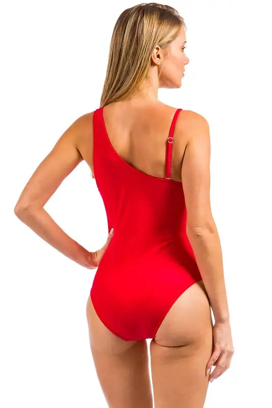 Mesh Wrap Around Swimsuit - One-Piece Swimsuits
