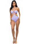 One-Piece Cut-Out Bathing Suit - Swimsuits