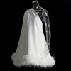 One Shoulder Feather Hem Chiffon A -Line Dress - Mini