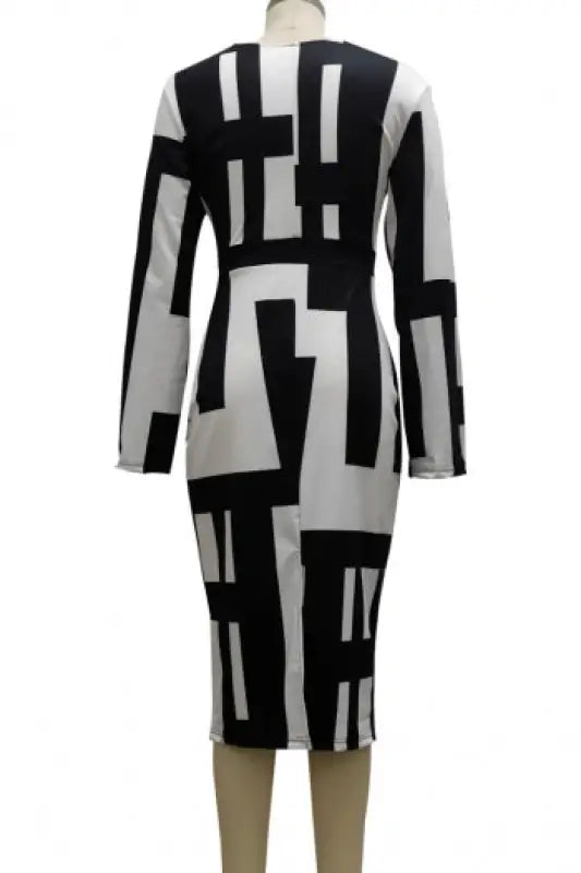 Open Sleeve Zip-up Back Slit Midi Dress (S-2XL) - Dresses