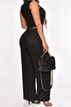 Perfect Timing Crop Sleeveless Shirt and Wide Pant Set