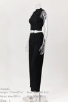 Perfect Timing Crop Sleeveless Shirt and Wide Pant Set