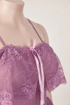 Plus Size Mesh Underwire Babydoll with G-String Panty