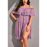 Plus Size Mesh Underwire Babydoll with G-String Panty - XL