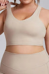 Plus Size Sleeveless Back Y-Strap Sports Bra