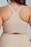 Plus Size Sleeveless Back Y-Strap Sports Bra