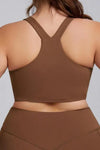 Plus Size Sleeveless Back Y-Strap Sports Bra