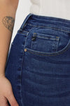 Plus Size Slim Straight Jeans - Denim