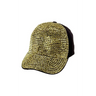 Precious Rhinestone Embellished Baseball Cap - Black/Gold