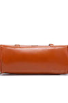 PU Leather Handbag with Tassels - Handbags