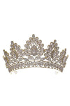 Queen Bee Rhinestone Headband Crown - Headbands