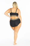 Queen Of The Nile Plus Size Underwire Crop Top High Waist