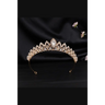 Regal Rhinestone Headband Crown - Gold - Headbands