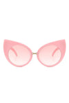 Retro High Pointed Fashion Cat Eye Sunglasses - Pink