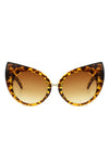 Retro High Pointed Fashion Cat Eye Sunglasses - Tortoise