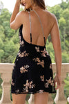 Rhinestone Strap Sequin Detailed Mini Dress - Dresses