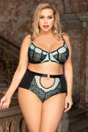 Rings and Lace Bra Panty Set (M-5XL) - Lingerie Sets