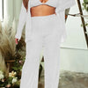 Sequin Fly Girl Pant Set (Bra Included) - S / White - Sets